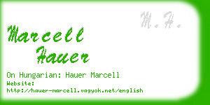 marcell hauer business card